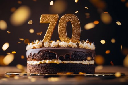 Юбилей 70 лет: красивые открытки и изображения для мужчины6